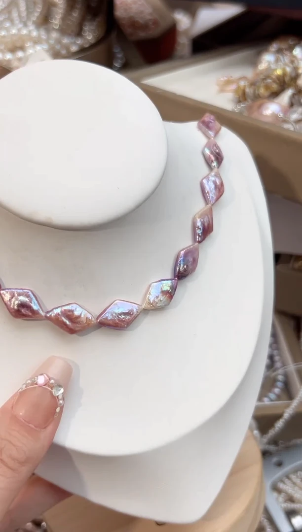 未镶嵌27淡水珍珠巴洛克*珍珠项链