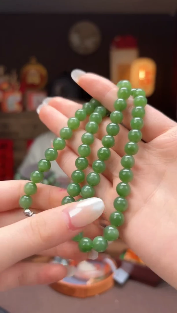 【闪购商品】和田玉0991-f038碧玉项链未镶嵌-