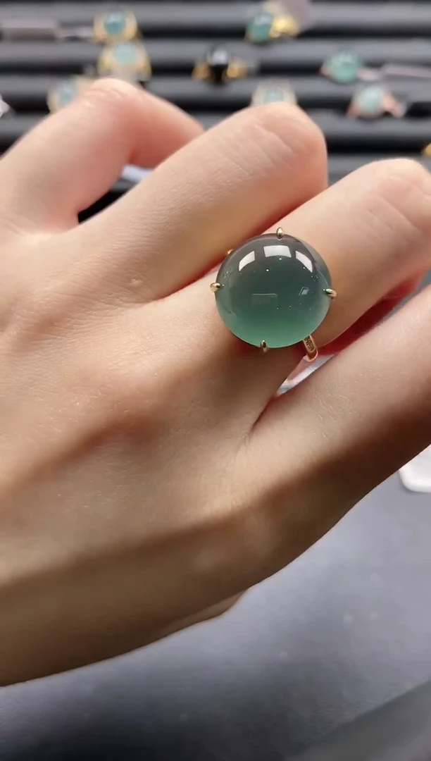 【闪购商品】翡翠戒指银S925镶嵌1111