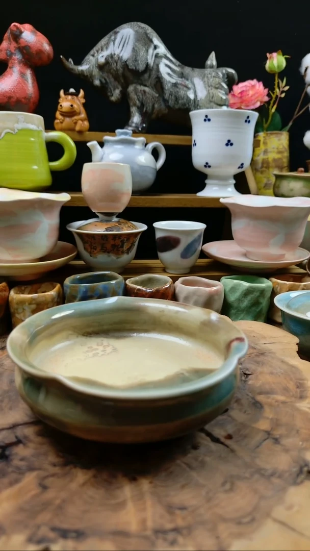 高温颜色釉窑变系列 微瑕