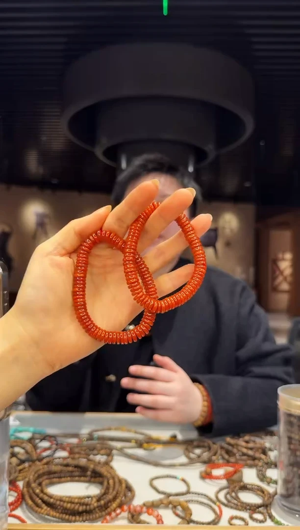 【闪购商品】南红玛瑙手链未镶嵌南红算盘珠多样性发其一