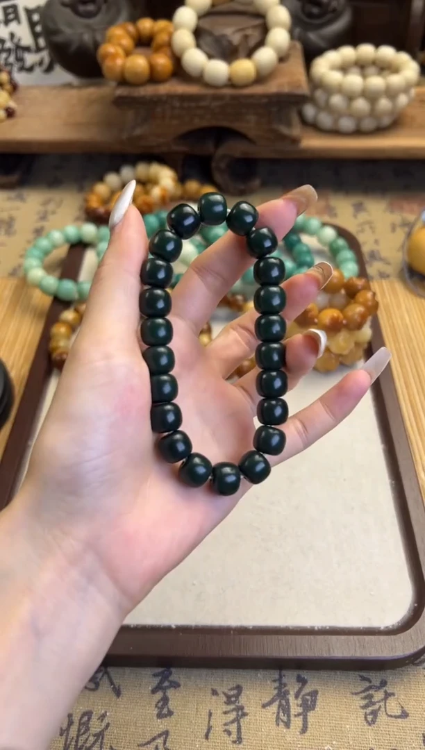 【闪购商品】菩提根/象牙果手串琼玖木作卡10百草供桶珠手串