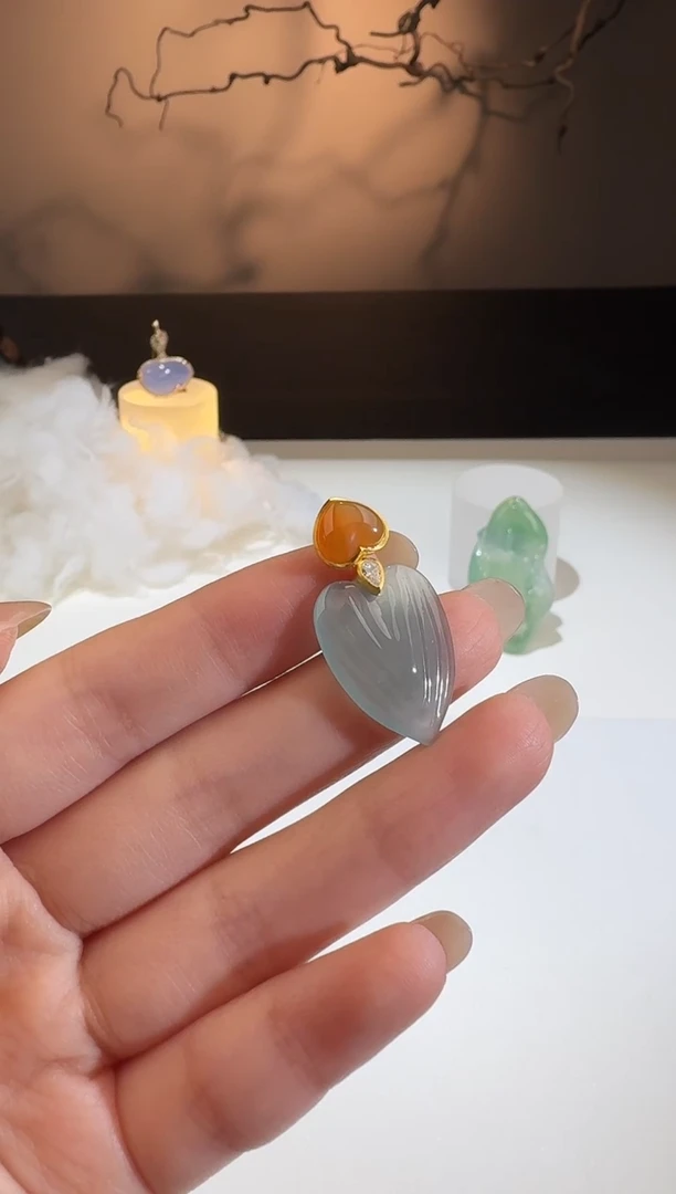 【闪购商品】翡翠颈饰银S925镶嵌【鑫鑫】