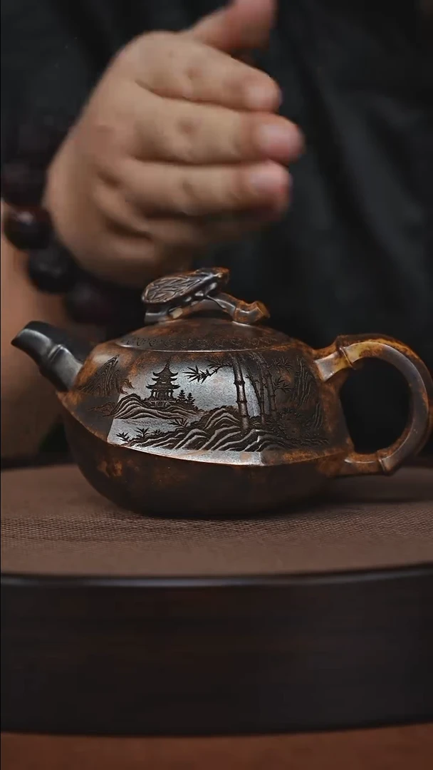 茶壶紫砂原矿紫砂壶
