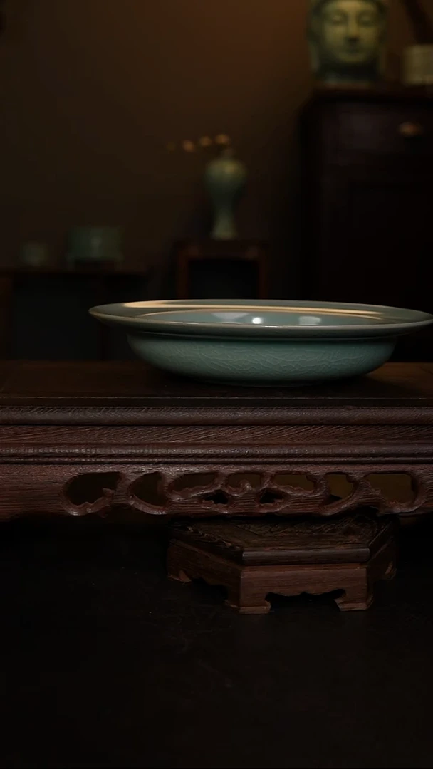 摆件仿古仿古折沿盘