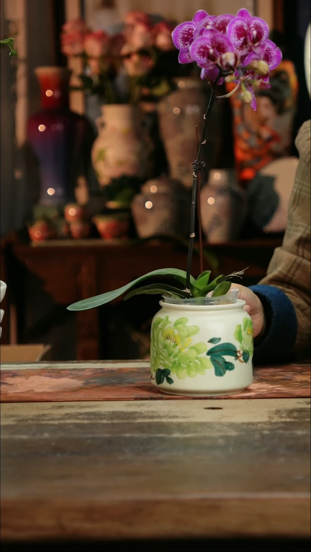 【闪购商品】瓷片景德镇纯手工釉下彩精品花瓶