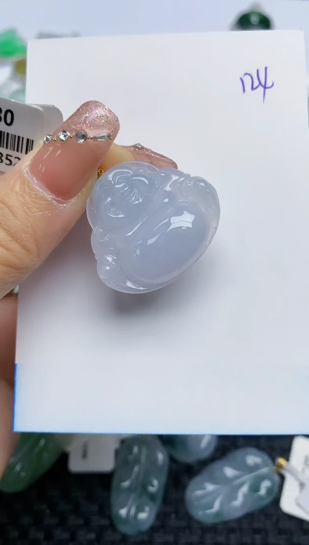 【闪购商品】翡翠颈饰18K金镶嵌天然A货翡翠 124