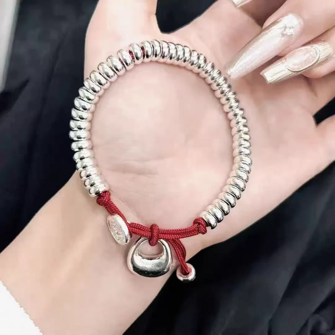 足银手链 9999碎银算盘子福袋盘缠手链