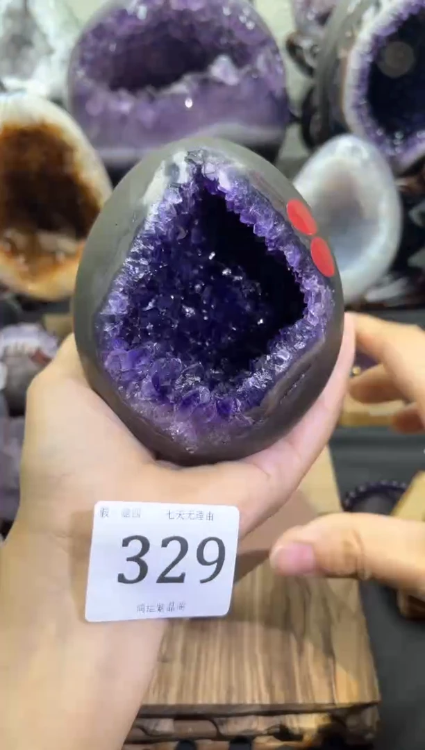 未镶嵌大型摆件（非配饰）紫晶329号龙蛋