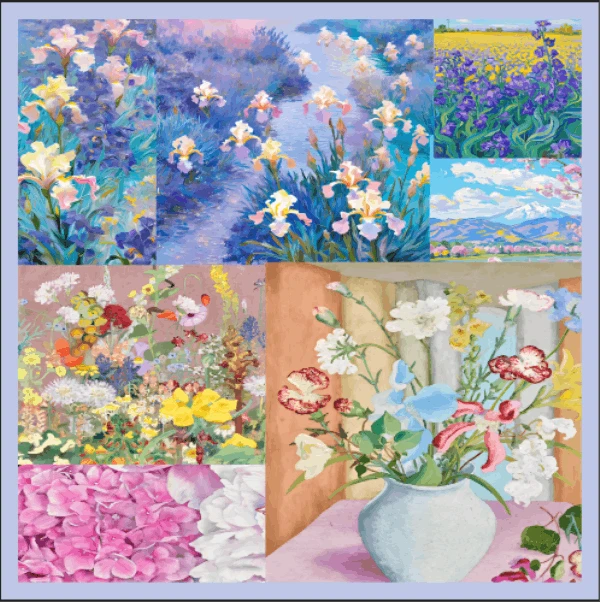 【中方巾】原创中方巾文艺轻奢礼物女士双面气质保暖百搭时尚丝巾