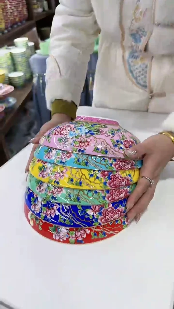 【闪购商品】瓷片8英寸元宝盘6个景德镇陶瓷