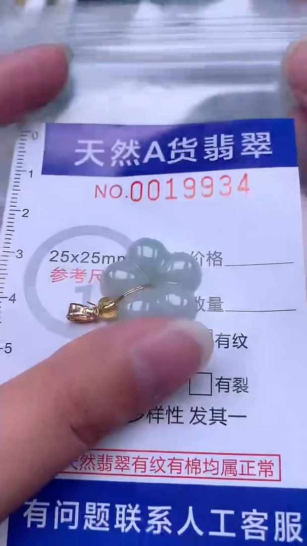 翡翠未镶嵌吊坠(不含链)1
