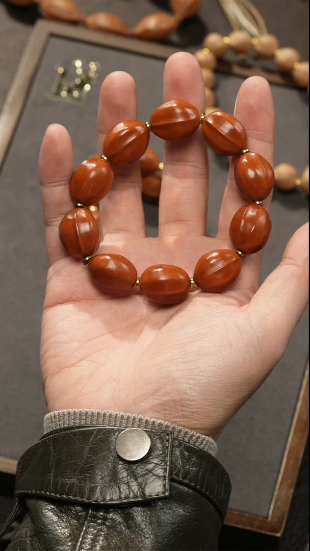 手串/手链橄榄核海****)鲨鱼背