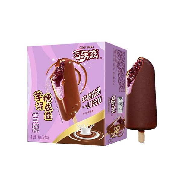 伊利巧乐兹芋泥糯兹兹雪糕 70g*5