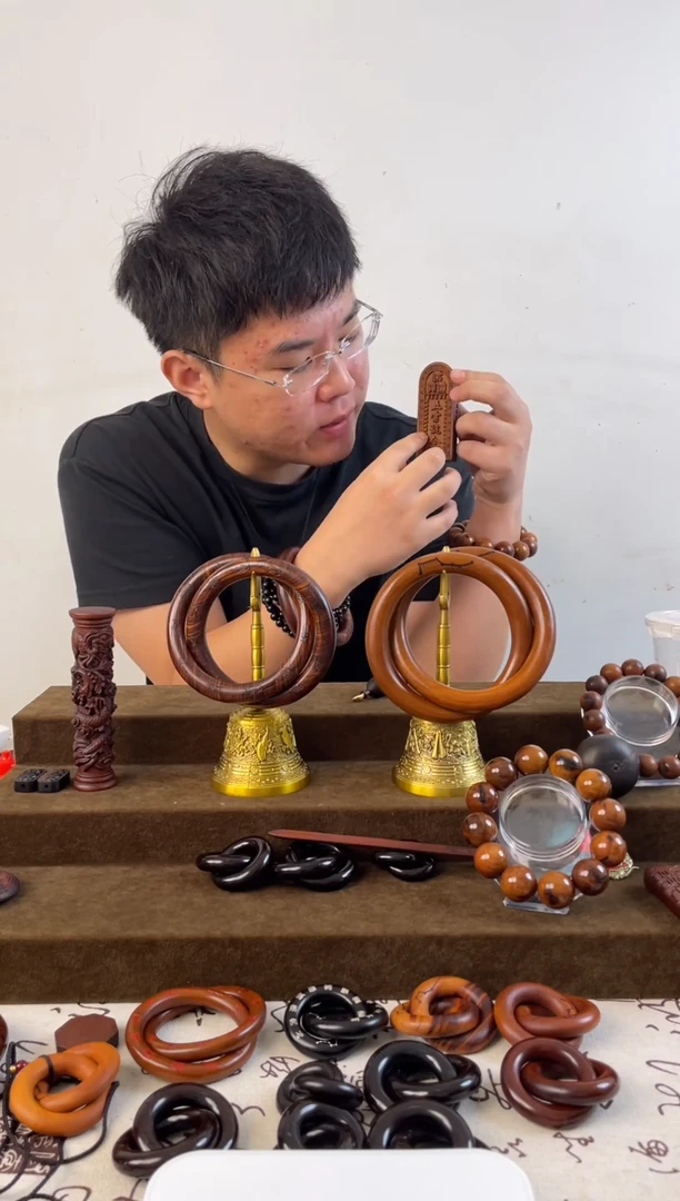 木枣木9公分手持五雷小令牌