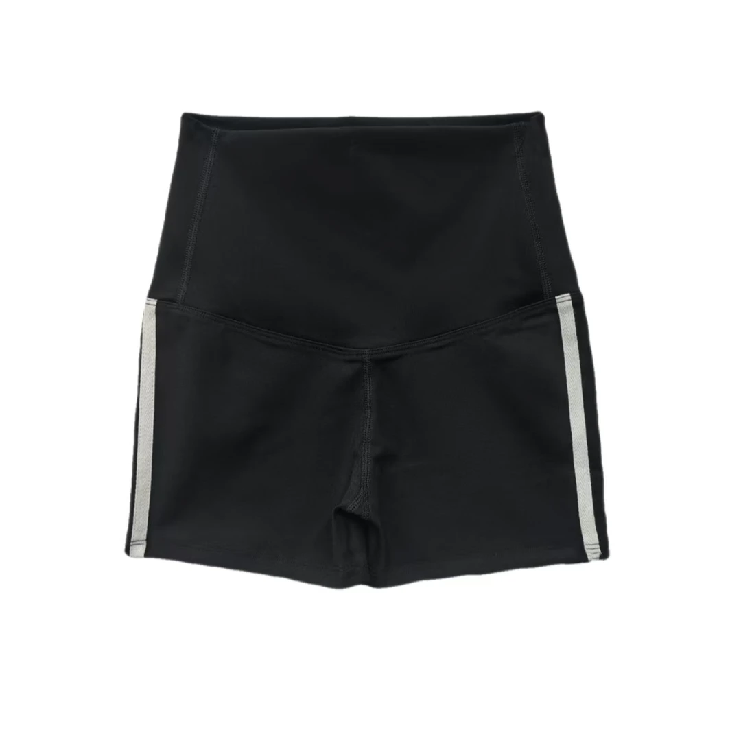 【运动】侧条纹收腹可外穿显瘦薄款瑜伽骑行短裤