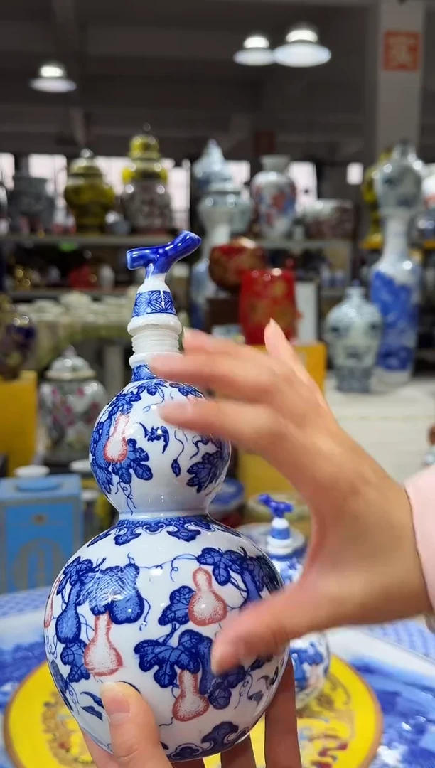 摆件一斤装陶瓷葫芦