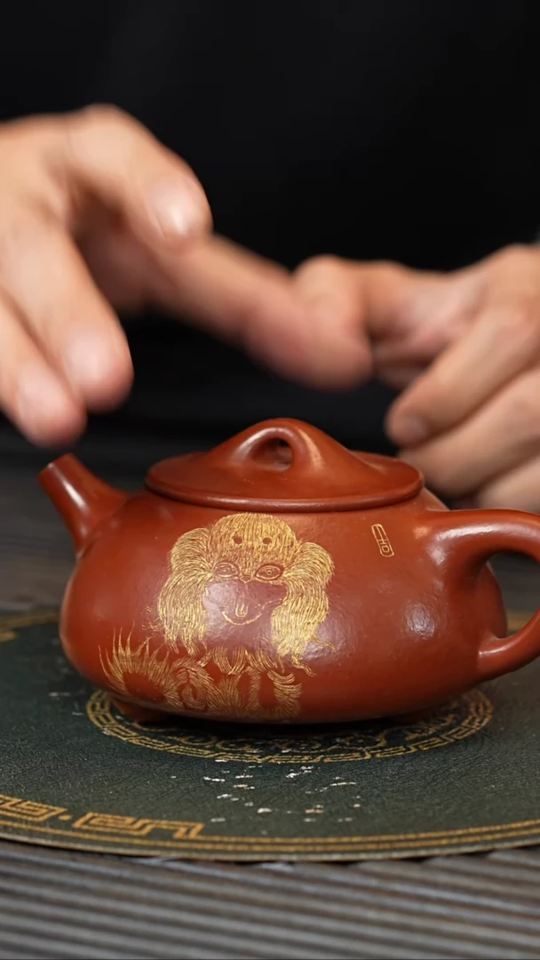 【闪购商品】紫砂茶壶WPR 大红袍 石瓢 300cc