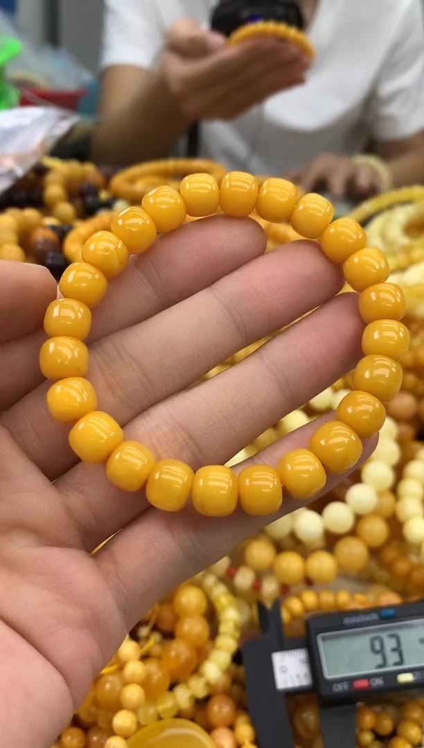 裸石蜜蜡未镶嵌手串