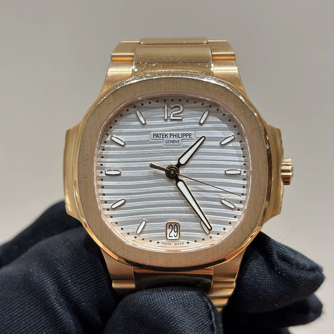 Patek Philippe/百达翡丽 运动白色盘面18k玫瑰金材质【定金链接】