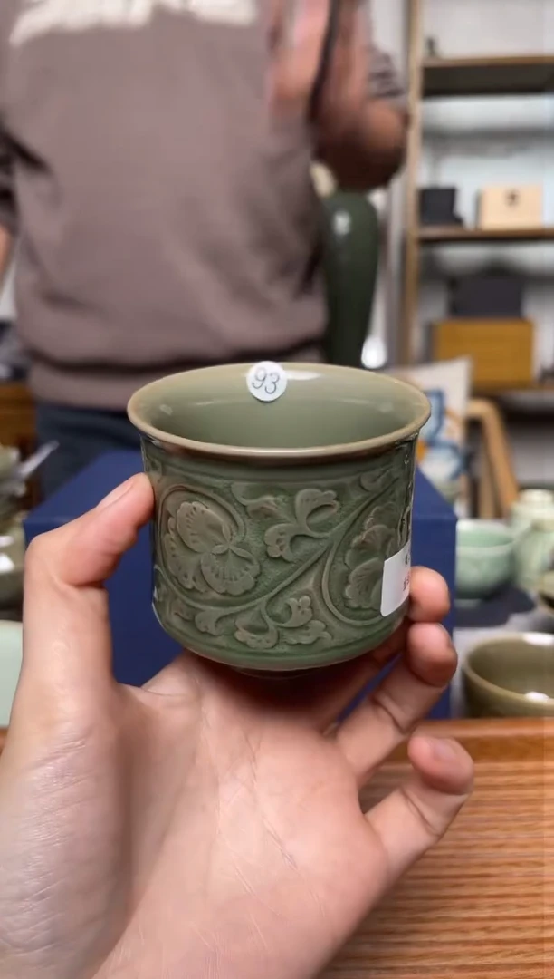 【闪购商品】其他93王晓娜缠枝牡丹闻香杯纯手工