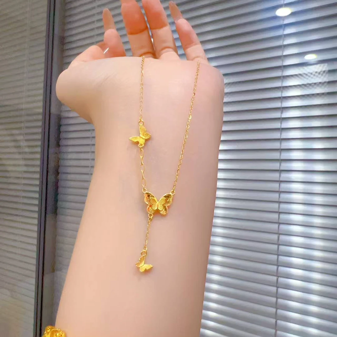 【琪琪专属】足金999翩翩起舞套链轻奢高级（多退少补）