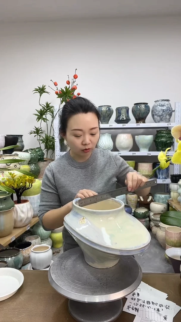 11.25陶瓷花盆直播链接高.     15口17