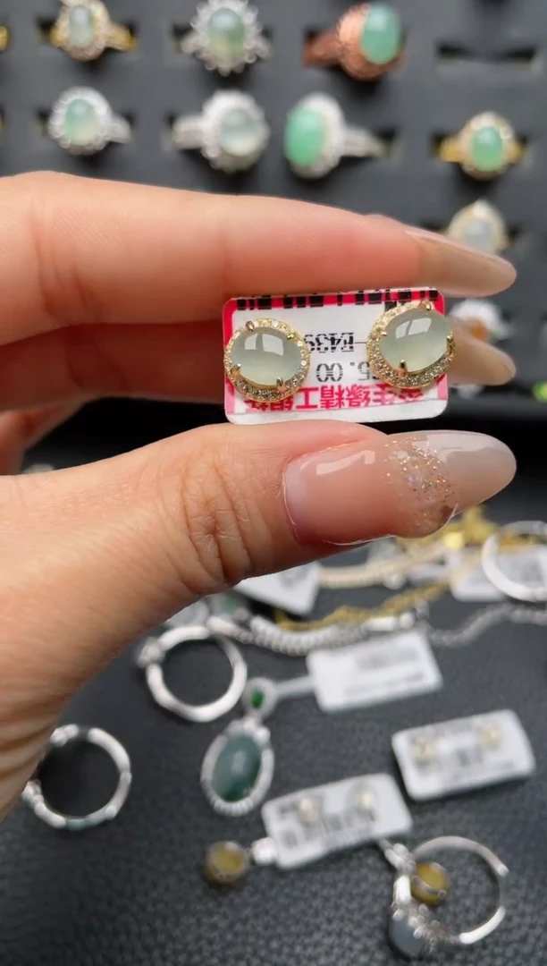 【闪购商品】翡翠戒指银S925镶嵌1111111111  69