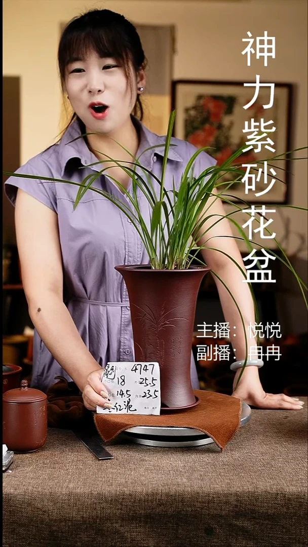 紫砂花盆花卉工艺4747+z