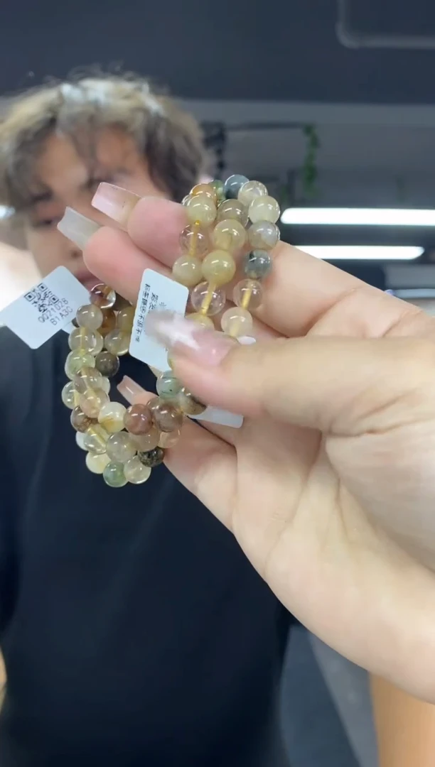 水晶手链未镶嵌多样性发其一颜色微差