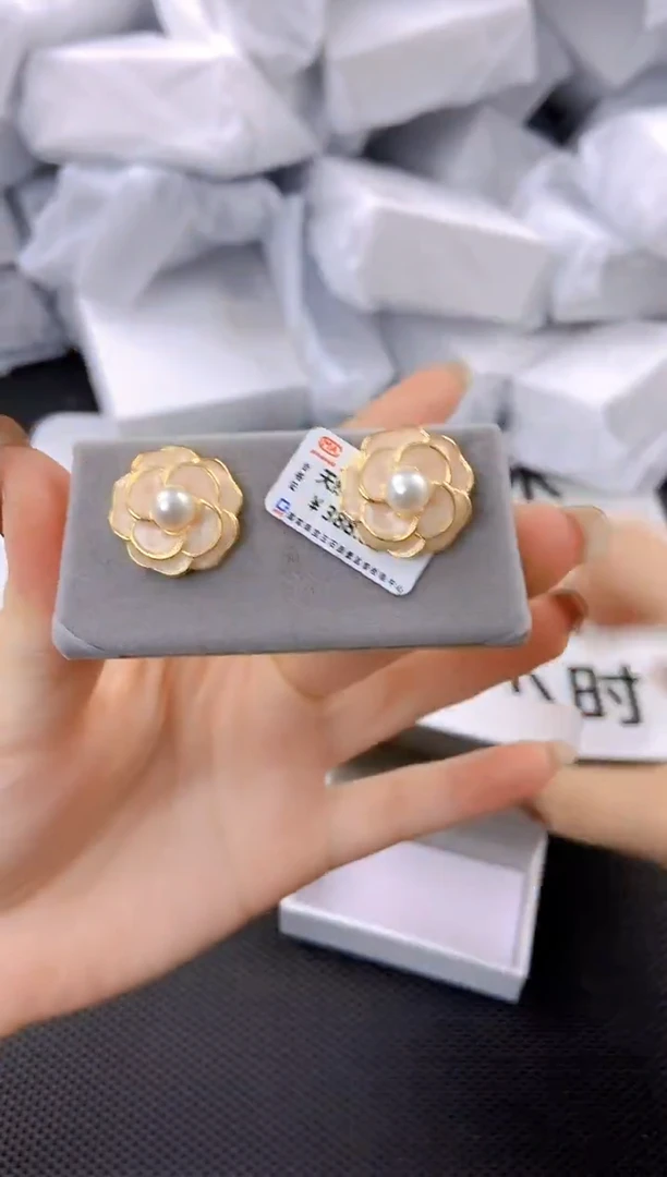 未镶嵌耳饰淡水珍珠ed1062