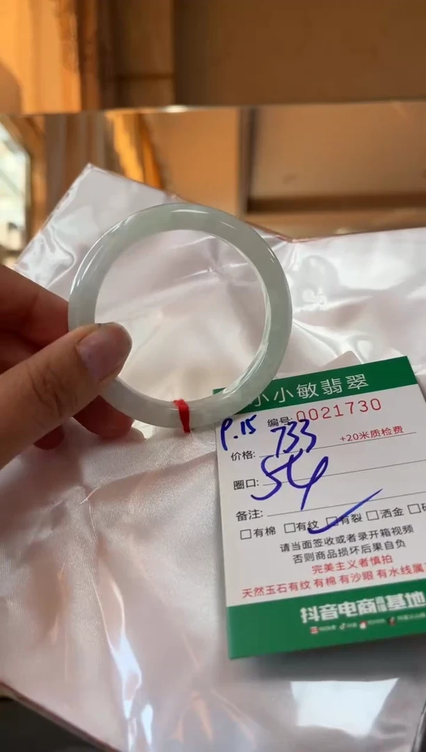 未镶嵌手镯翡翠A货手镯/微瑕