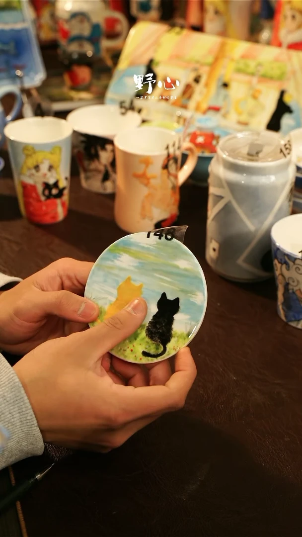 【闪购商品】杯景德镇高温釉下彩原创手绘陶瓷148