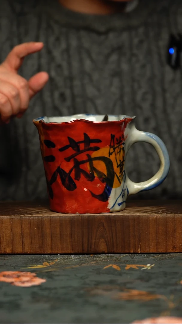 瓷片釉下彩手工手绘同款陶器