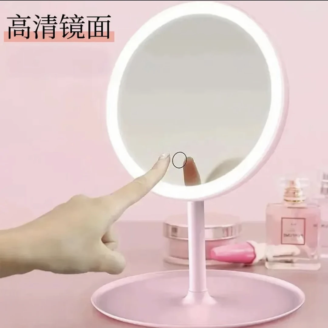 【可爱小圆镜】化妆镜家用学生宿舍台式桌面梳妆镜便携高清镜面