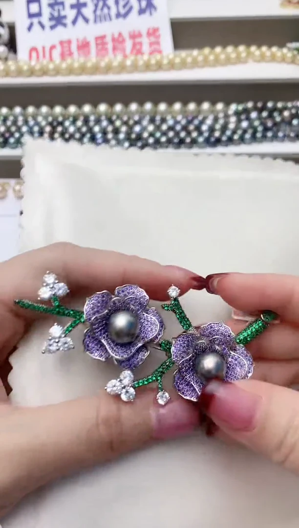 未镶嵌胸饰海水珍珠塔*A73