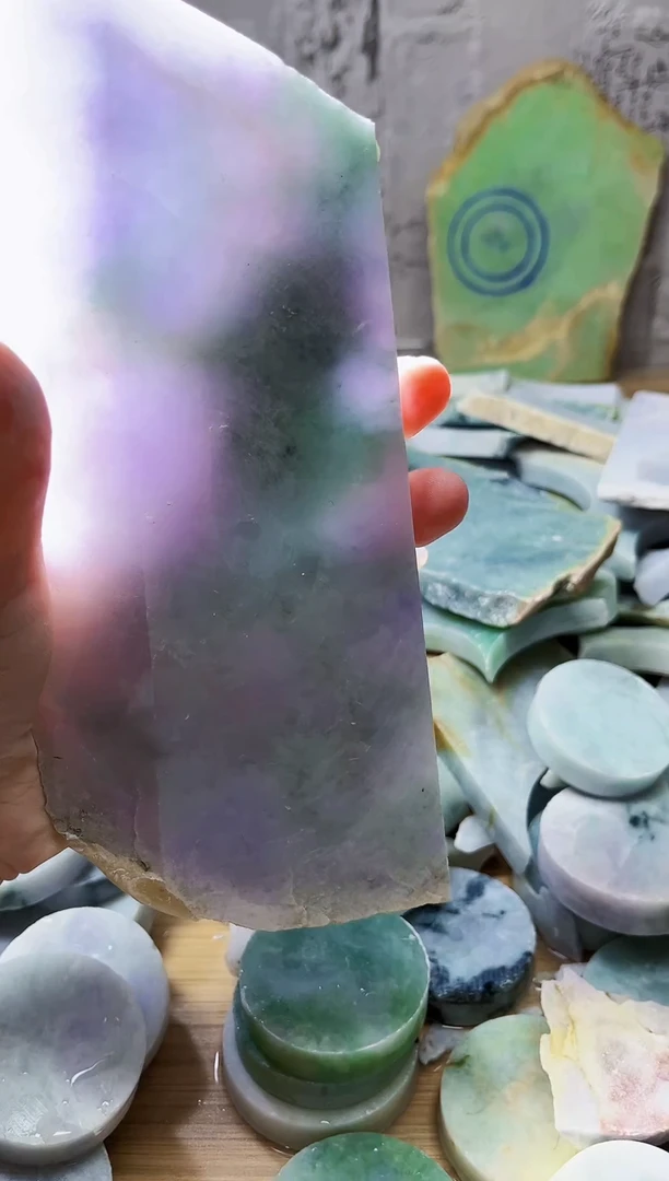 颈饰未镶嵌翡翠天然翡翠A货486