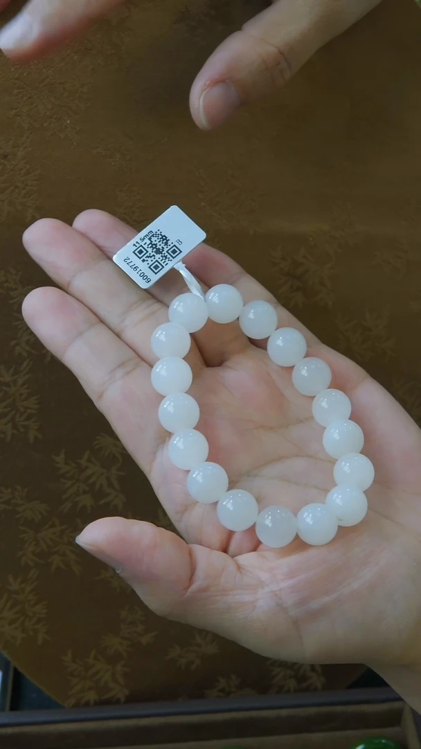 手串未镶嵌和田玉白玉手串