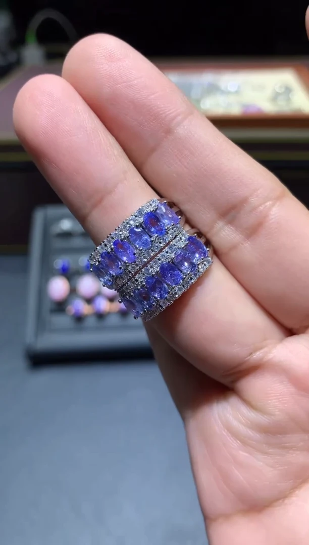 【闪购商品】坦桑石戒指未镶嵌W33（随机性发货只发一单）