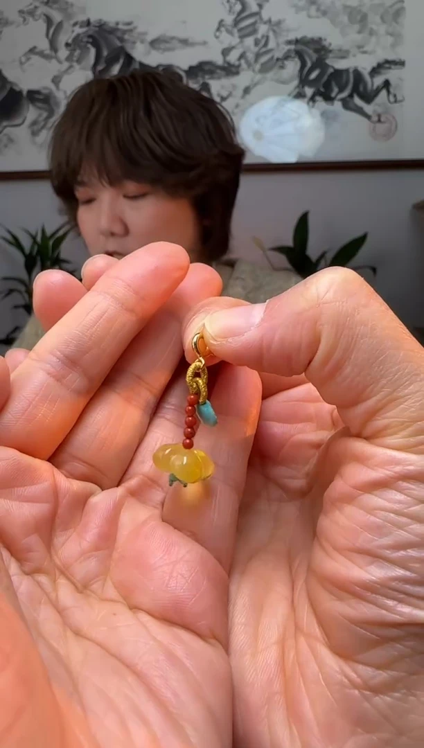 【闪购商品】蜜蜡裸石银S925镶嵌时尚百搭A1325自发