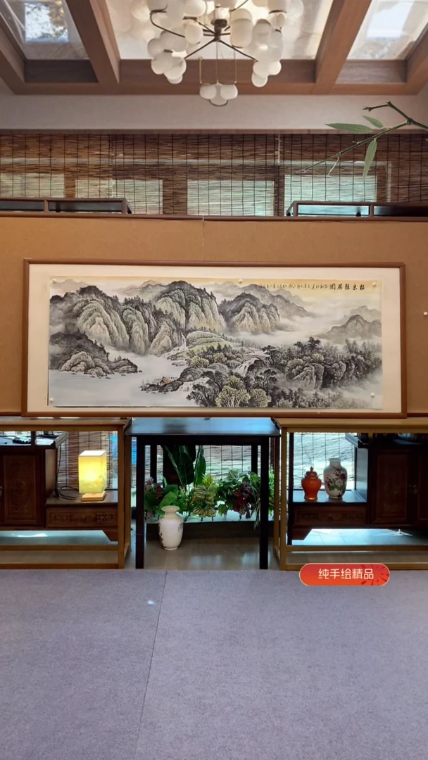 国画国画纯手绘纯实木205*85cm