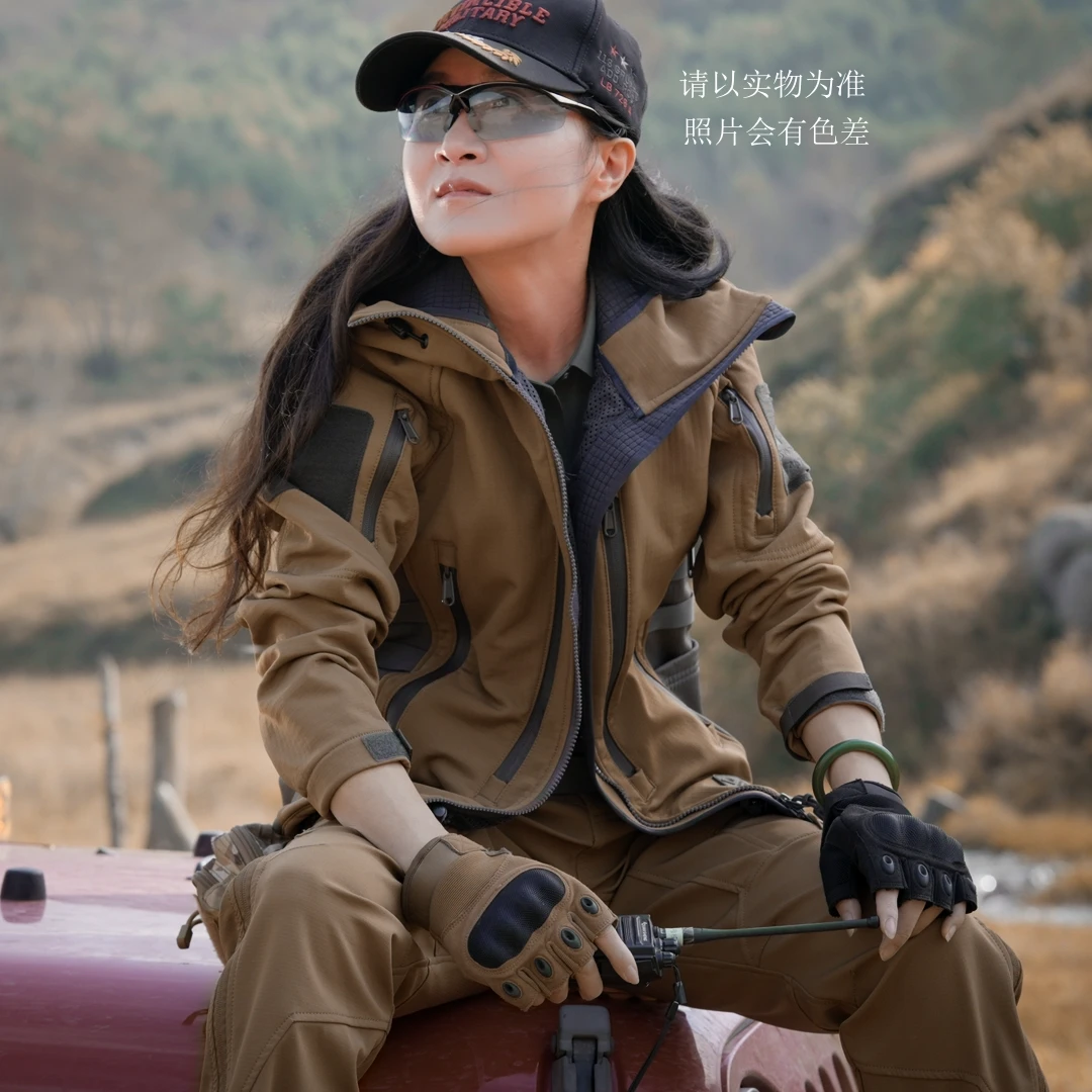 【木子户外】情侣款上衣透气防水防风连帽户外加厚保暖休闲旅游外套