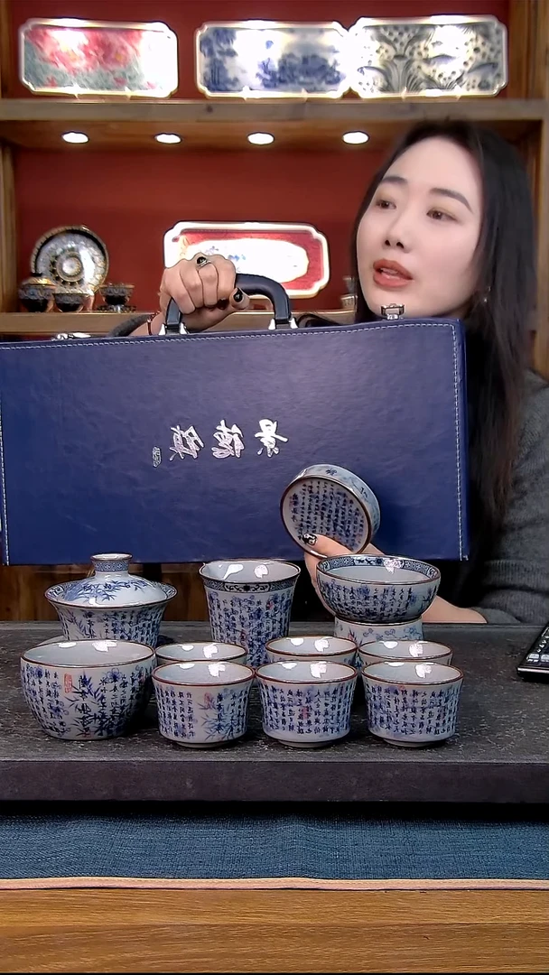 礼盒款11件套 老陶泥开片纹陶瓷茶具