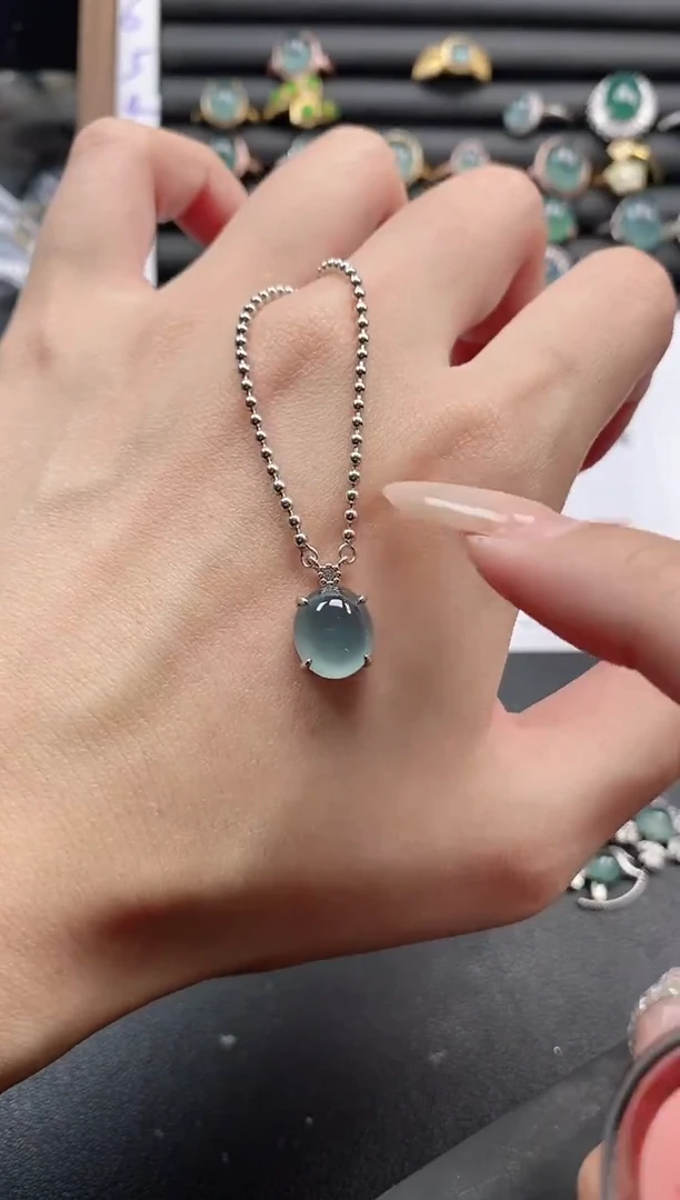 银S925镶嵌戒指翡翠51151