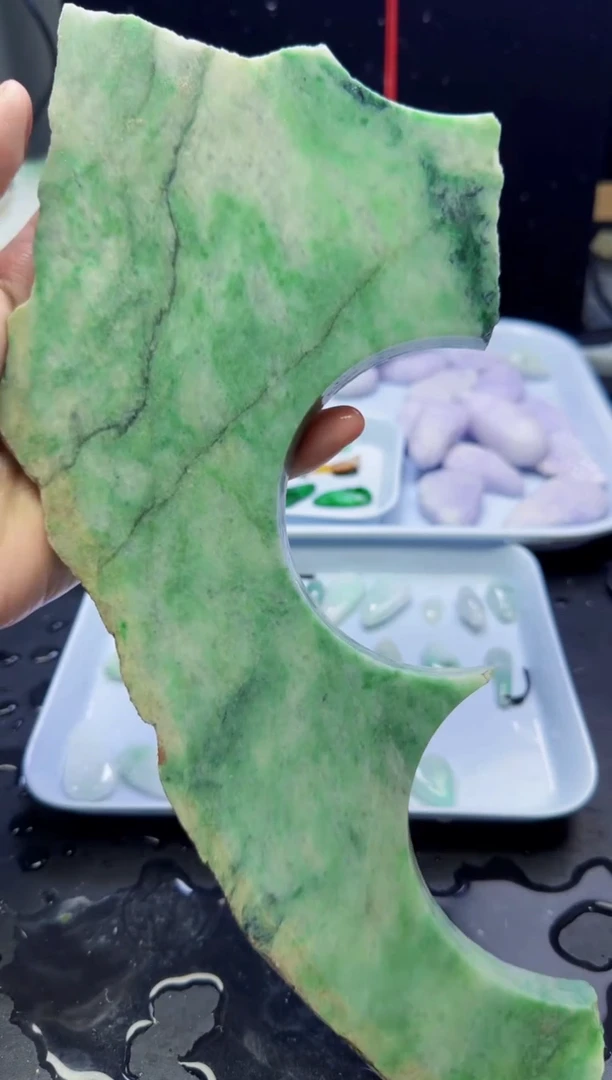 颈饰未镶嵌翡翠027天然A货翡翠