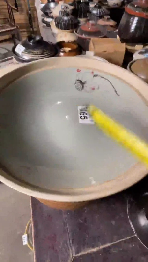 陶土38号链接165荷叶盘*31高7