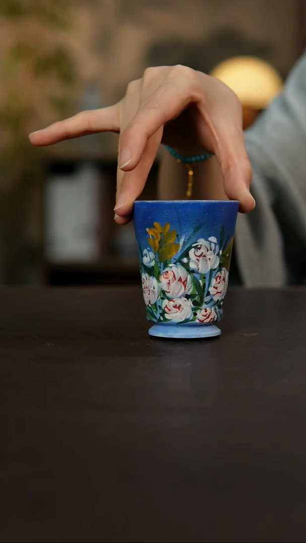杯景德镇陶瓷杯碗柴烧多人