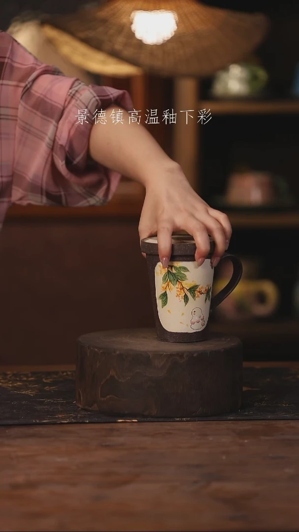 陶瓷景德镇高温釉下手绘陶瓷