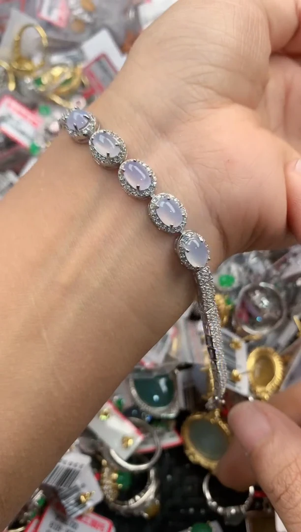 银S925镶嵌戒指翡翠2222----1