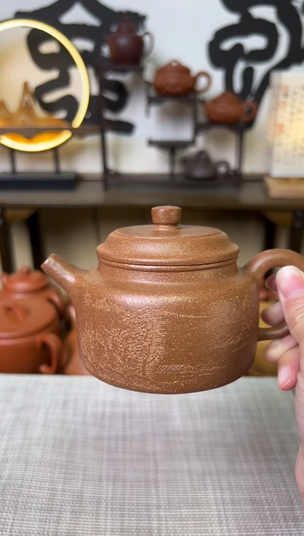 【闪购商品】段泥茶壶原矿德钟壶黄降坡220cc
